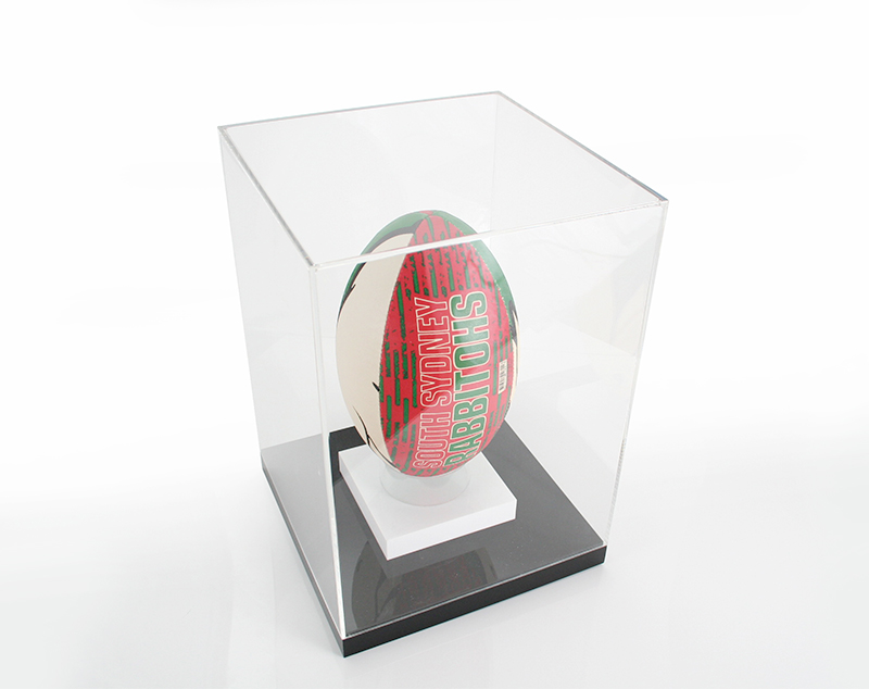 Mitred Acrylic Display Case - Clean Edge Finish with rebated base  