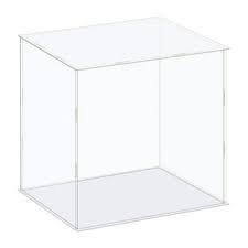 Easy Flat Pack Acrylic Display Case with base  