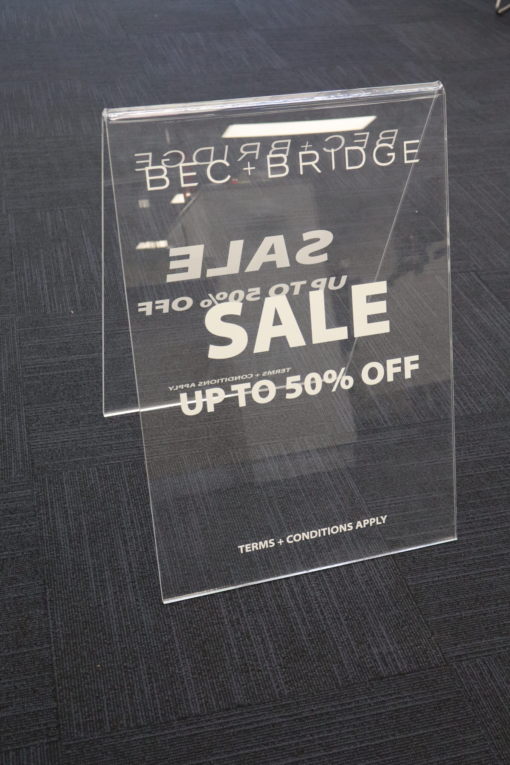 A-Frame Acrylic Sign